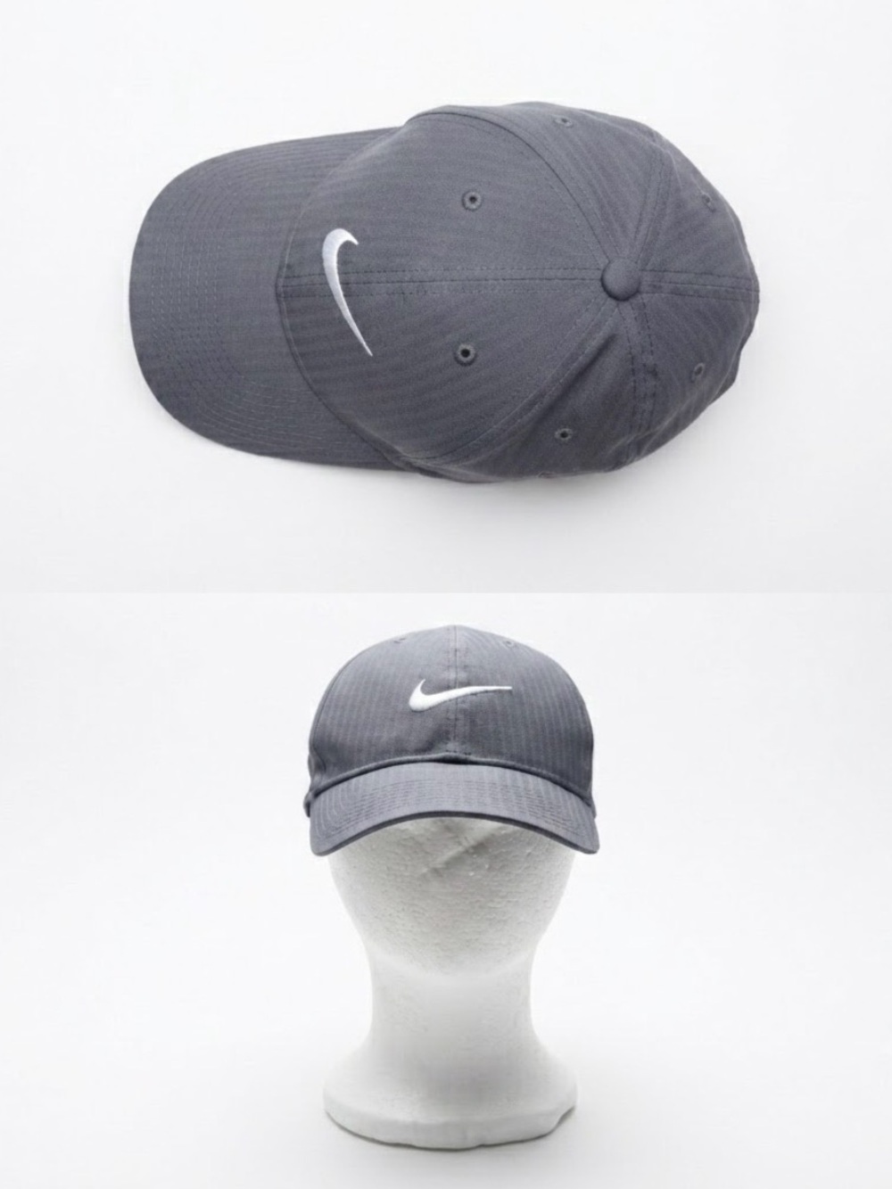 Nike Legacy91 Golf Hat Cap Gray Dri-FIT Adjustable Strapback Men's One Size